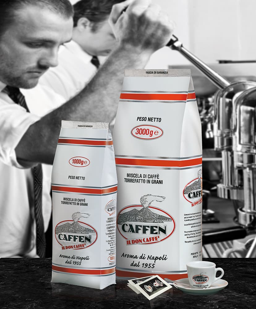 Caffen エスプレッソ豆 グリーンラベル（アラビカ50％＋ロブスタ50