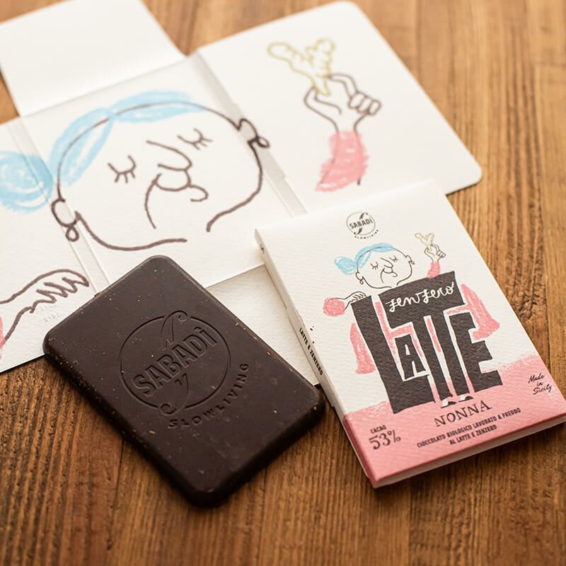 Sabadi サバディ ラッテ ノンナ（生姜）カカオ53%Latte Nonna BIO