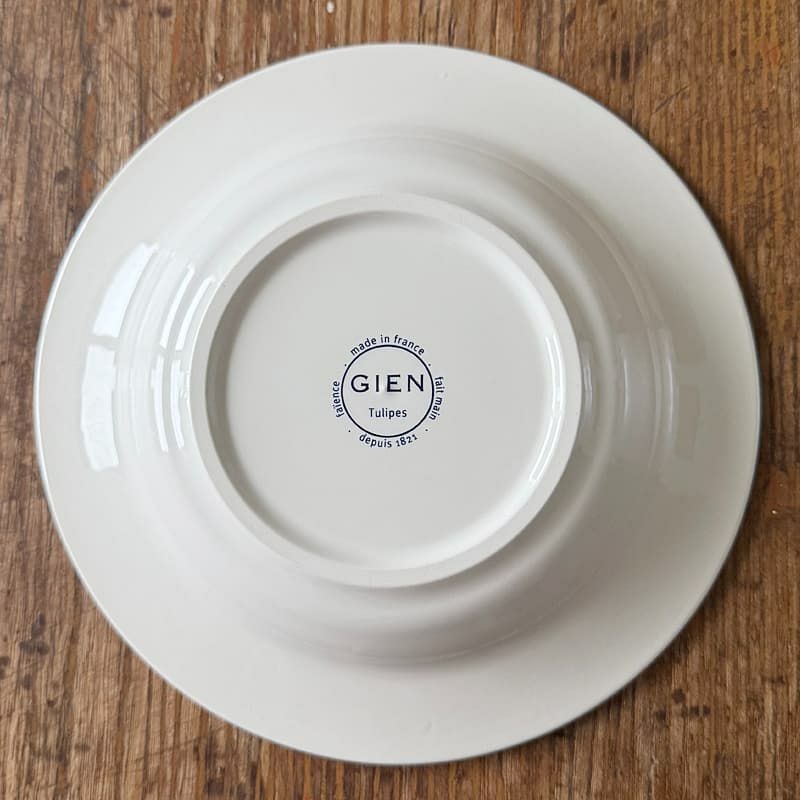 Gien チューリップ ノワール（Tulipes Noires） 深皿